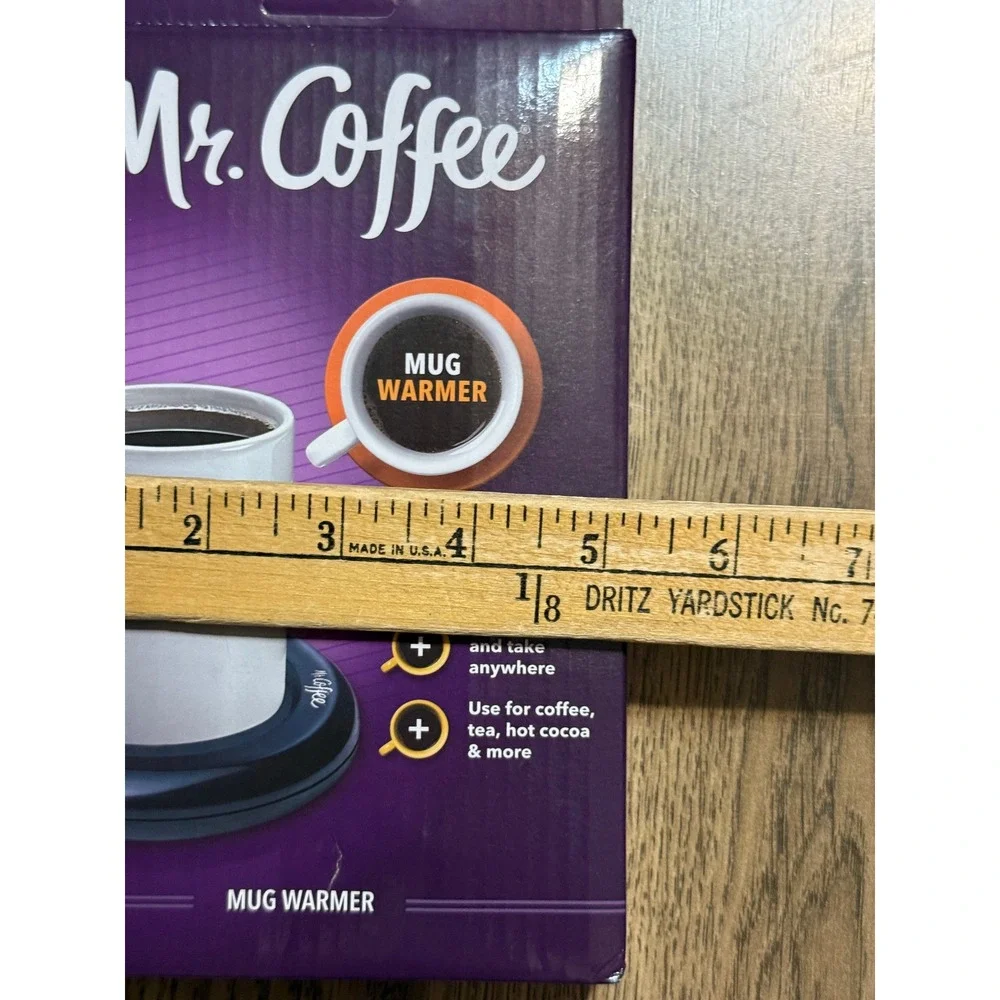 Mr. Coffee Mug Warmer Black Portable Beverage Heater for Coffee Tea Cocoa NEW